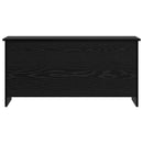 vidaXL Tárolódoboz tárolóval Fekete Tölgy 100 x 40 x 50 cm Szerelt Fa