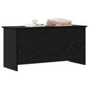 vidaXL Tárolódoboz tárolóval Fekete Tölgy 100 x 40 x 50 cm Szerelt Fa