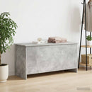 vidaXL Tárolódoboz tárolóval Betonszürke 100 x 40 x 50 cm Szerelt Fa