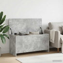 vidaXL Tárolódoboz tárolóval Betonszürke 100 x 40 x 50 cm Szerelt Fa