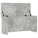 vidaXL Tárolódoboz tárolóval Betonszürke 100 x 40 x 50 cm Szerelt Fa
