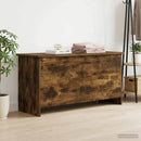 vidaXL Tárolódoboz tárolóval Füstös Tölgy 100 x 40 x 50 cm Szerelt Fa