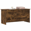 vidaXL Tárolódoboz tárolóval Füstös Tölgy 100 x 40 x 50 cm Szerelt Fa