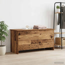 vidaXL Tárolódoboz tárolóval Antik Fa 100 x 40 x 50 cm Szerelt Fa