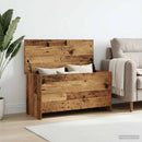 vidaXL Tárolódoboz tárolóval Antik Fa 100 x 40 x 50 cm Szerelt Fa