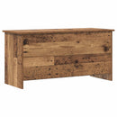 vidaXL Tárolódoboz tárolóval Antik Fa 100 x 40 x 50 cm Szerelt Fa