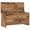 vidaXL Tárolódoboz tárolóval Antik Fa 100 x 40 x 50 cm Szerelt Fa