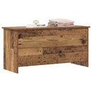 vidaXL Tárolódoboz tárolóval Antik Fa 100 x 40 x 50 cm Szerelt Fa