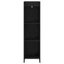 vidaXL Könyvszekrény Fekete Tölgy 30 x 30 x 111 cm Szerelt Fa