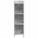 vidaXL Könyvszekrény Beton Szürke 30 x 30 x 111 cm Szerelt Fa