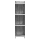 vidaXL Könyvszekrény Szürke Sonoma 30 x 30 x 111 cm Szerelt Fa
