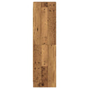 vidaXL Könyvszekrény Antik Fa 30 x 30 x 111 cm Szerelt Fa
