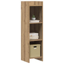 vidaXL Könyvszekrény 3 szintes 30 x 30 x 111 cm Szerelt Fa