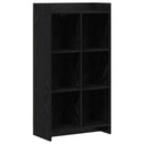 vidaXL Könyvszekrény Fekete Tölgy 59 x 30 x 111 cm Szerelt Fa