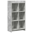 vidaXL Könyvszekrény Beton Szürke 59 x 30 x 111 cm Szerelt Fa