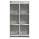 vidaXL Könyvszekrény Beton Szürke 59 x 30 x 111 cm Szerelt Fa