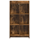 vidaXL Könyvszekrény Füstös Tölgy 59 x 30 x 111 cm Szerelt Fa