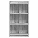 vidaXL Könyvszekrény Szürke Sonoma 59 x 30 x 111 cm Szerelt Fa