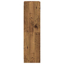 vidaXL Könyvszekrény Antik Fa 59 x 30 x 111 cm Szerelt Fa