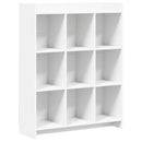 vidaXL Könyvszekrény Fehér 87,5 x 30 x 111 cm Szerelt Fa