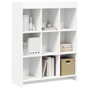 vidaXL Könyvszekrény Fehér 87,5 x 30 x 111 cm Szerelt Fa