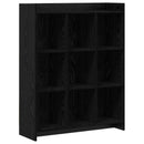 vidaXL Könyvszekrény Fekete Tölgy 87,5 x 30 x 111 cm Szerelt Fa