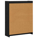vidaXL Könyvszekrény Fekete Tölgy 87,5 x 30 x 111 cm Szerelt Fa