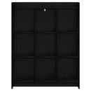 vidaXL Könyvszekrény Fekete Tölgy 87,5 x 30 x 111 cm Szerelt Fa