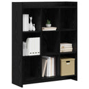 vidaXL Könyvszekrény Fekete Tölgy 87,5 x 30 x 111 cm Szerelt Fa