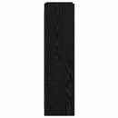 vidaXL Könyvszekrény Fekete Tölgy 87,5 x 30 x 111 cm Szerelt Fa