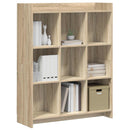 vidaXL Könyvszekrény Sonoma Tölgy 87,5 x 30 x 111 cm Szerelt Fa