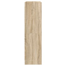 vidaXL Könyvszekrény Sonoma Tölgy 87,5 x 30 x 111 cm Szerelt Fa