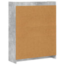 vidaXL Könyvszekrény Beton Szürke 87,5 x 30 x 111 cm Szerelt Fa