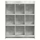 vidaXL Könyvszekrény Beton Szürke 87,5 x 30 x 111 cm Szerelt Fa