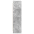 vidaXL Könyvszekrény Beton Szürke 87,5 x 30 x 111 cm Szerelt Fa