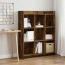 vidaXL Könyvszekrény Füstös Tölgy 87,5 x 30 x 111 cm Szerelt Fa