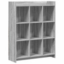 vidaXL Könyvszekrény Szürke Sonoma 87,5 x 30 x 111 cm Szerelt Fa
