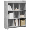 vidaXL Könyvszekrény Szürke Sonoma 87,5 x 30 x 111 cm Szerelt Fa