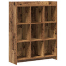 vidaXL Könyvszekrény Antik Fa 87,5 x 30 x 111 cm Szerelt Fa