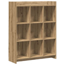vidaXL Könyvszekrény 9 szintes 87,5 x 30 x 111 cm Szerelt Fa