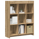 vidaXL Könyvszekrény 9 szintes 87,5 x 30 x 111 cm Szerelt Fa