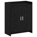 vidaXL Cipőszekrény ajtóval Fekete Tölgy 73,5 x 36 x 92 cm Szerelt Fa