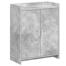 vidaXL Cipőszekrény tárolóval Betonszürke 73,5 x 36 x 92 cm Szerelt Fa