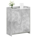 vidaXL Cipőszekrény tárolóval Betonszürke 73,5 x 36 x 92 cm Szerelt Fa