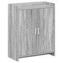 vidaXL Cipőszekrény ajtóval Szürke Sonoma 73,5 x 36 x 92 cm Szerelt Fa