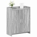 vidaXL Cipőszekrény ajtóval Szürke Sonoma 73,5 x 36 x 92 cm Szerelt Fa