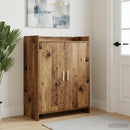 vidaXL Cipőszekrény tárolóval Antik Fa 73,5 x 36 x 92 cm Szerelt Fa