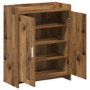 vidaXL Cipőszekrény tárolóval Antik Fa 73,5 x 36 x 92 cm Szerelt Fa