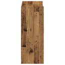 vidaXL Cipőszekrény tárolóval Antik Fa 73,5 x 36 x 92 cm Szerelt Fa