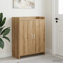 vidaXL Cipőszekrény 73,5 x 36 x 92 cm Szerelt Fa Kézműves Tölgy